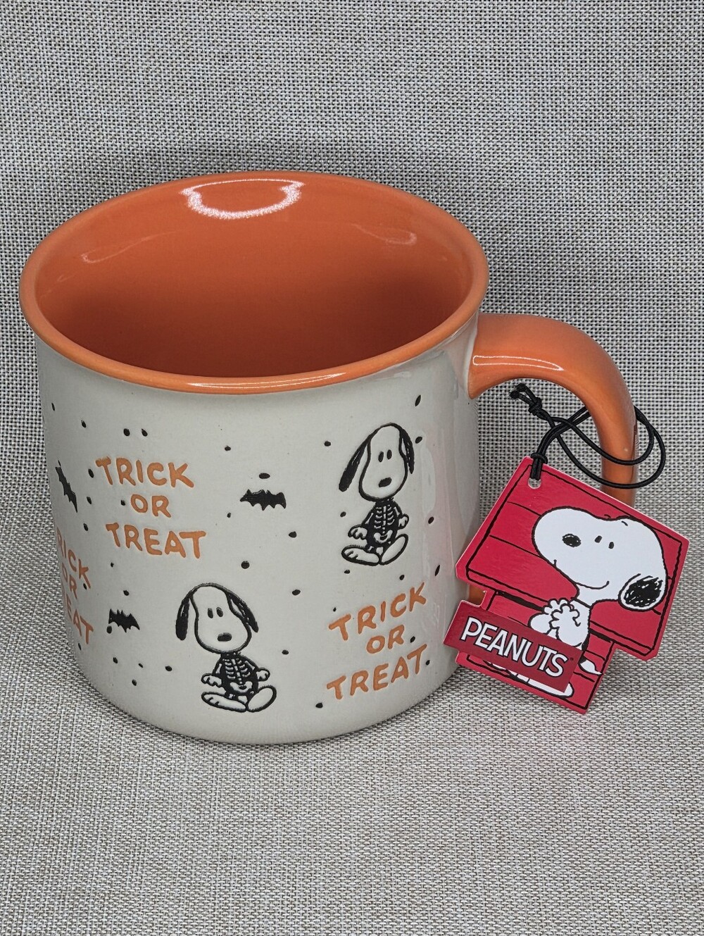 Peanuts Snoopy Trick or Treat Halloween Ceramic Coffee Mug Multicolor NWT